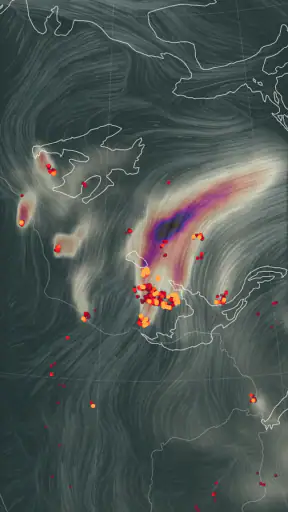 Nullschool - explore weather screenshot