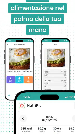 NutriPic: Contatore Calorie screenshot