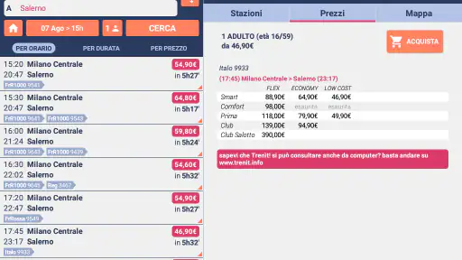 Orari Treni + Ritardi + Prezzi screenshot 10