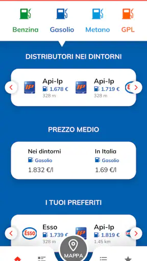 Pieno+: prezzi benzina diesel screenshot 2
