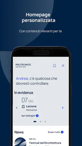 Polimi App screenshot 2