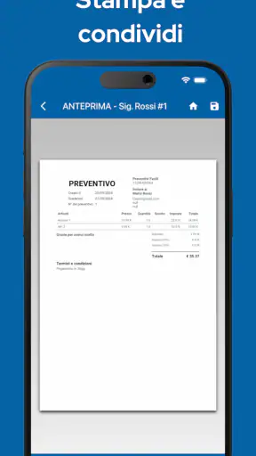 Preventivi facili screenshot