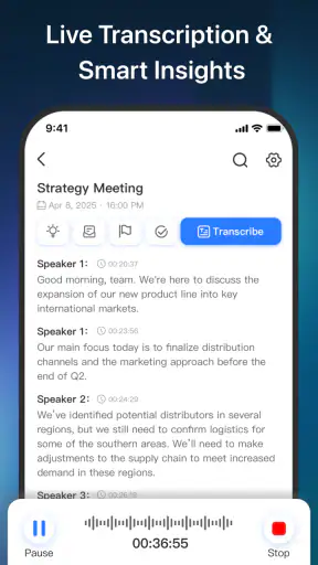 Proactor AI – Transcribe screenshot 3