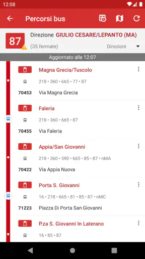 Probus Roma AutoBus|Orari|Atac screenshot 5