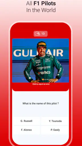 Quiz F1 - Indovina il Pilota screenshot 4