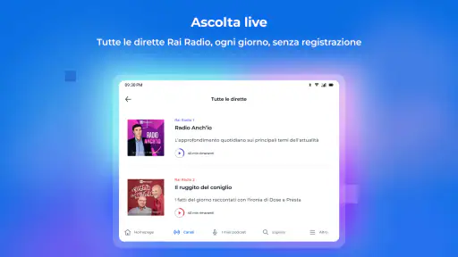 RaiPlay Sound: radio e podcast screenshot 10