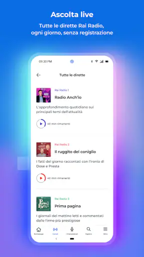 RaiPlay Sound: radio e podcast screenshot 4