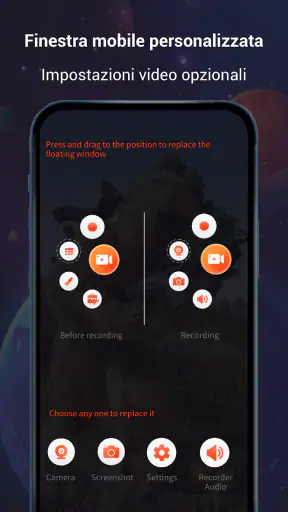 Registratore dello schermo screenshot