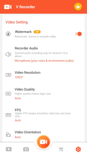 Registratore dello schermo screenshot