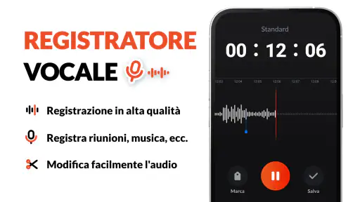 Registratore Vocale & Audio screenshot 1