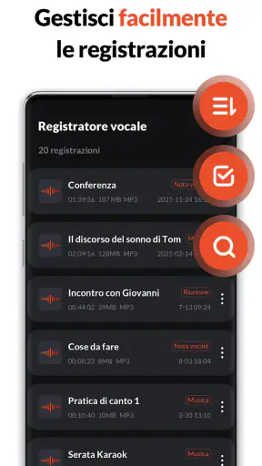 Registratore Vocale & Audio screenshot 6
