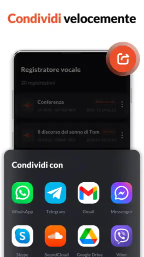 Registratore Vocale & Audio screenshot 8