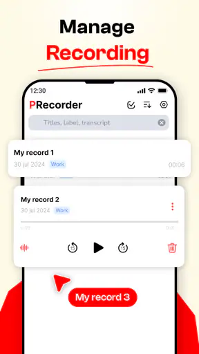 Registratore Vocale & Memo screenshot 5