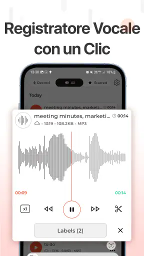 Registratore Vocale&Audio Pro screenshot 2