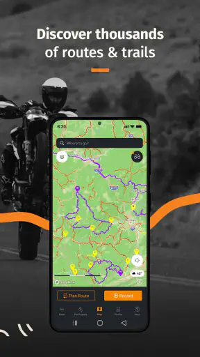 REVER-GPS per moto e percorsi screenshot 2
