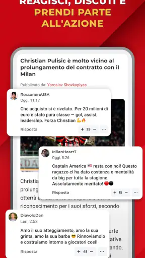 Rossoneri Live – App del Milan screenshot 3