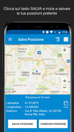 Salva Posizione GPS screenshot 1