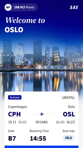 SAS – Scandinavian Airlines screenshot 1