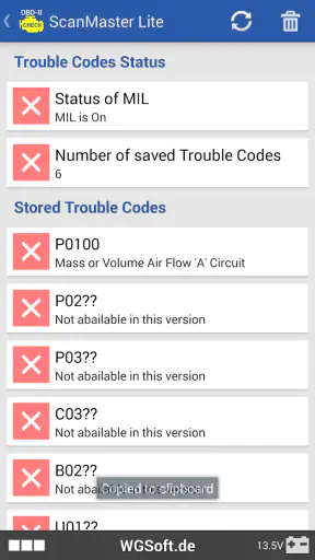 ScanMaster for ELM327 OBD-2 screenshot 4