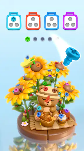 Screw Sort Puzzle: Bulloni 3D screenshot 3
