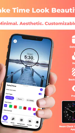 Sfondo Orologio: Data e Ora screenshot 4