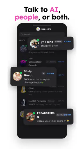 shapes.inc - AI with friends screenshot 2