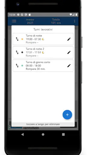 ShiftCal+ Calendario Lavoro screenshot 3