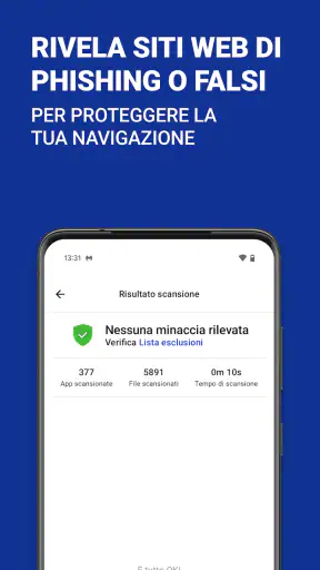 Sicurezza mobile Malwarebytes screenshot