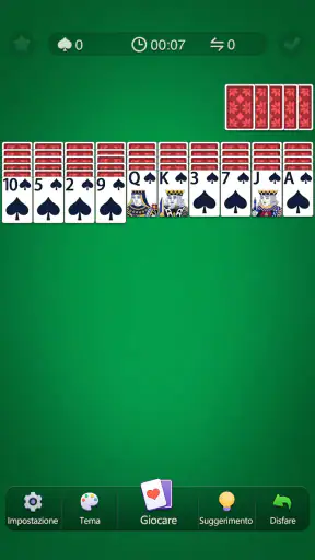 Solitario Spider screenshot