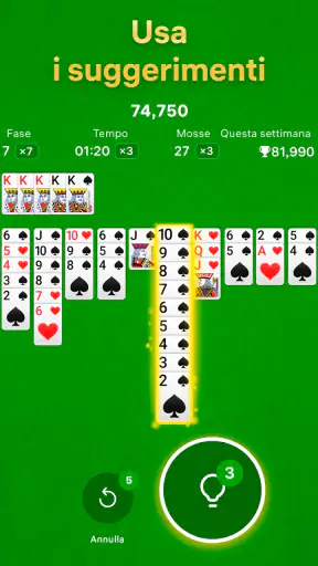 Spider Solitaire - Solitario screenshot 6