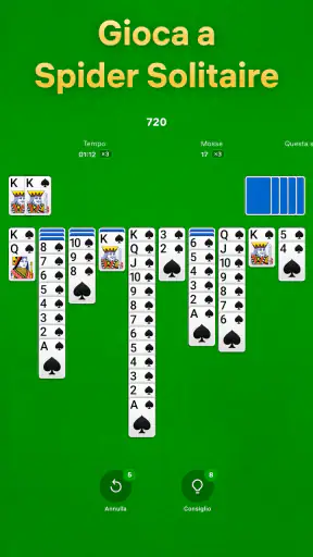 Spider Solitaire - Solitario screenshot 8