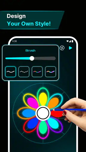 Spinner Luminoso: Disegno screenshot