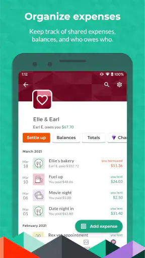 Splitwise screenshot 2