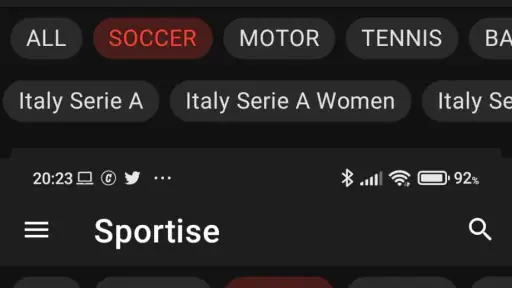 Sportise.Tv screenshot