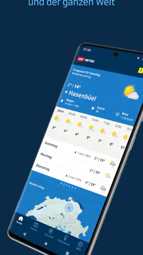 SRF Meteo - Wetter Schweiz screenshot 1