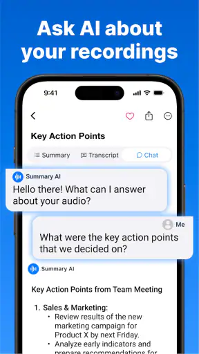 Summary - AI Note Taker screenshot 4