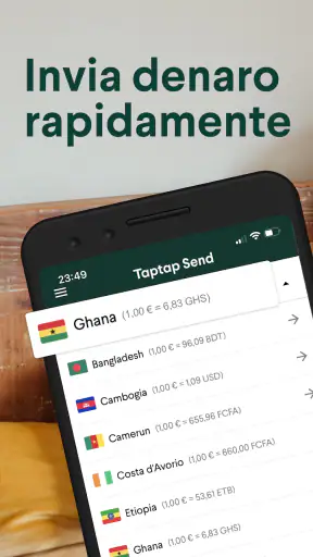 Taptap Send: invia denaro screenshot 1
