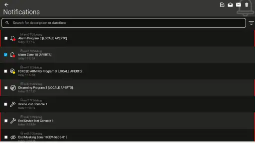 Tecnoalarm Evolution screenshot 6