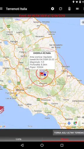 Terremoti Italia screenshot 12