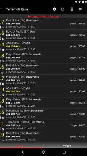 Terremoti Italia screenshot 9