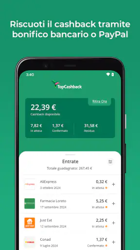TopCashback Cashback & Offerte screenshot 5