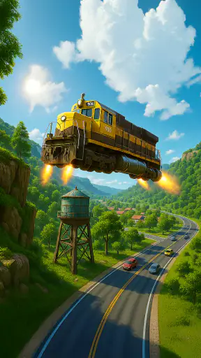 Train Ramp Jumping screenshot 11