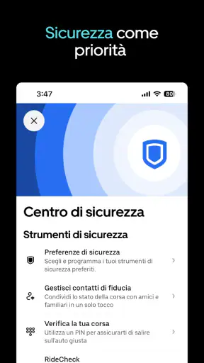 Uber - Viaggia in Italia screenshot 9
