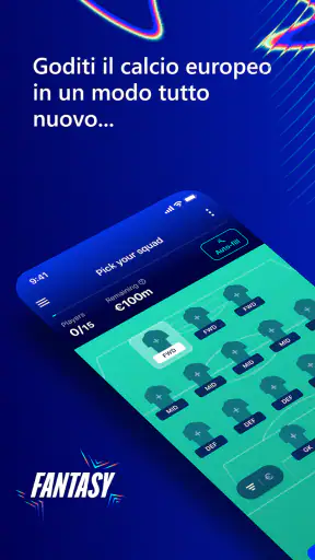 UEFA Gaming: Fantasy Football screenshot 1