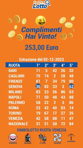 Verifica Lotto - Verifica vinc screenshot 3