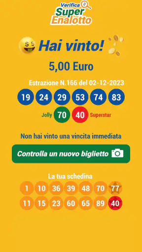 Verifica Qrcode Superenalotto screenshot 3