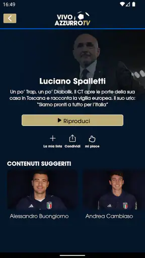 Vivo Azzurro TV screenshot