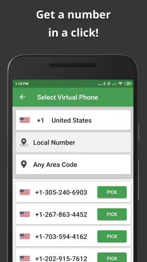 Wabi: Numero telefono virtuale screenshot 2