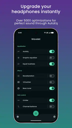 Wavelet: headphone equalizer screenshot 1