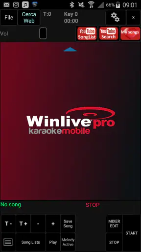 Winlive Pro Karaoke Mobile 2.0 screenshot